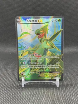 2015 POKEMON XY ANCIENT ORIGINS #84/98 SCEPTILE EX Full Art - Image 1