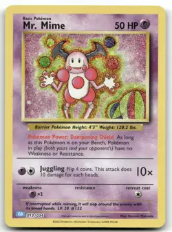 Mr. Mime 013/034 Holo Classic Collection Trading Card Game Classic Pokemon NM - Image 1