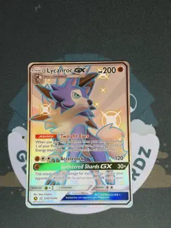 Pokemon TCG Lycanroc GX SV67/SV94 Hidden Fates Shiny Vault NM - Image 1
