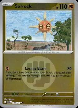 Solrock (Energy Reverse Holo) 106/217 Holo Ascended Heroes NM - Image 1