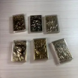 1999 Pokemon 23k Gold Plated Cards Burger King BK Set Of 6 W/ 4 COAs Charizard - Image 1