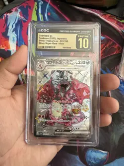 CGC Pristine 10 Charizard ex 331/190 SV4a Shiny Treasure Ex Holo JP 2023 - Image 1