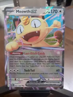 Pokemon TCG Meowth ex 062/088 Perfect Order NM - Image 1
