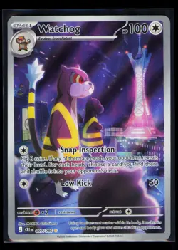 Pokemon Chaos Rising Watchog 097/086 Holo Illustration Rare NM - Image 1