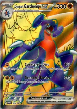 Cynthia's Garchomp ex 204 Holo Promo Scarlet & Violet Promo Pokemon MP - Image 1