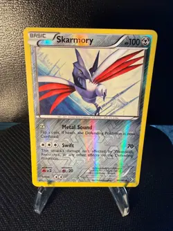 Skarmory - 96/149 - Uncommon Reverse Holo - Boundaries Crossed - Pokemon Card MP - Image 1