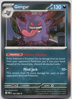 Gengar 050/088 Rare Perfect Order Pokemon Holo Near Mint - Image 1