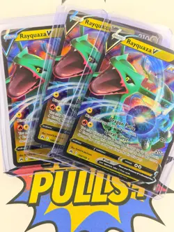 Rayquaza V Crown Zenith Pokemon TCG 100/159 (3x) Card Lot - Image 1
