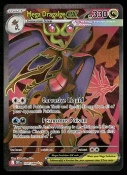 Mega Dragalge ex 104/086 Holo Ultra Rare Chaos Rising Pokemon Near Mint - Image 1