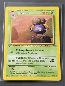 Pokemon Gloom 1st Edition Italian 37/64 Non Holo Jungle WOTC TCG 1999-2000 - Image 1