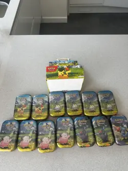 Pokemon TCG Ascended Heroes Mini Tin Sealed Brand New X13 WITH DISPLAY - Image 1