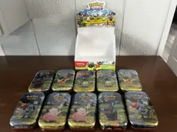 Pokemon TCG 10x Mega Evolution Ascended Heroes Mini Tin DISPLAY Sealed-NEW!! - Image 2
