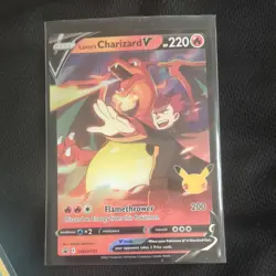Pokemon TCG Celebrations Lance's Charizard V SWSH133 - Regular Size Promotion - Image 1