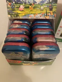 Pokemon TCG: Ascended Heroes Mini Tin X10 Tins SEALED with Display Box - Image 2