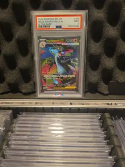 2025 Pokemon Phantasmal Flames Mega Charizard X ex Ultra Rare 109/094 PSA 9 - Image 1