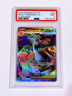 Pokemon Phantasmal Flames- Mega Charizard X ex Ultra Rare Full Art 109/094 PSA 9 - Image 1