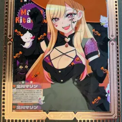 Goddess Story Gold METAL Card - Maiden Party - Serial Number #/200! Marin Dress - Image 2