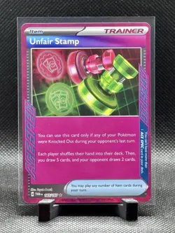 Pokemon TCG: Unfair Stamp 165/167, Twilight Masquerade _ HOLO - Image 1