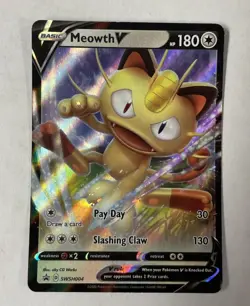 Meowth V | SWSH004 | SWSH: Sword & Shield | Promo Cards | Holo - Image 1