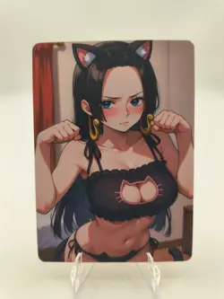 Boa Hancock DoubleSided Card- One Piece - Spicy Waifu Doujin Lewd Goddess Story - Image 1