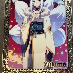 Goddess Story Gold METAL Card - Maiden Party - Serial Number #/100! Yukime Fox - Image 2