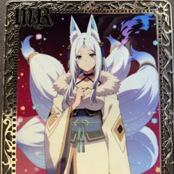 Goddess Story Gold METAL Card - Maiden Party - Serial Number #/100! Yukime Fox - Image 3
