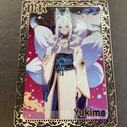 Goddess Story Gold METAL Card - Maiden Party - Serial Number #/100! Yukime Fox - Image 4
