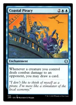 Magic MTG Coastal Piracy 144 UC Jumpstart English Card Near Mint - Image 1