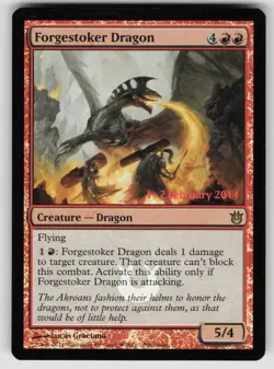 Forgestoker Dragon 98 Promo Prerelease Cards Magic: The Gathering Foil Near Mint - Image 1