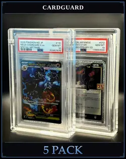 ✨5-Pack CLEAR PSA Acrylic Display Case Graded Card Slab Protector CARD GUARD - Image 1