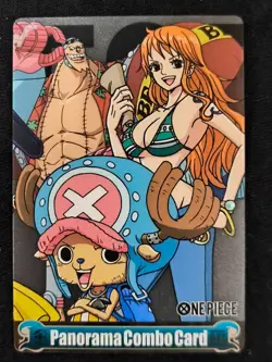 2011 One Piece Franky Nami Chopper Panorama Combo Card #042 Morinaga Wafer - Image 1