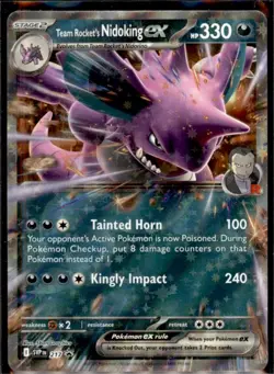 SV: Scarlet & Violet Promo Cards #217 Team Rocket's Nidoking ex - Image 1