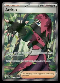Pokemon Cards Atticus 133/131 SV: Prismatic Evolutions Holo NM - Image 1