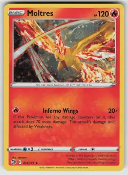 Moltres (Cosmos Holo) 021/172 Holo Miscellaneous Cards & Products Pokemon NM - Image 1