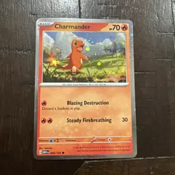 Charmander - (Cosmos Holo) 004/165 Sv: Scarlet & Violet Promo Cards Holo - Image 1