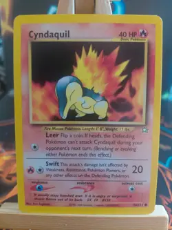 Pokemon TCG Cyndaquil Neo Genesis Card 56/111 Unlimited Common - Image 1