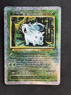 Nidoran F Legendary Collection 82/110 Reverse Holo Vintage English Pokemon Card - Image 1