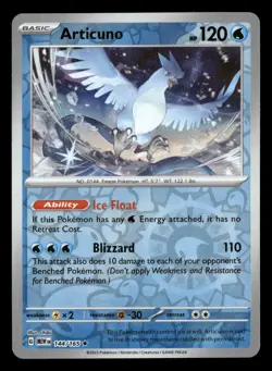 Articuno - 144/165 - Reverse Holo - 151 - Pokemon Card - NM/M - Image 1