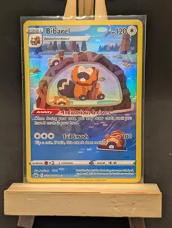 Bibarel GG25/GG70 Crown Zenith Galarian Gallery Holo Pokemon TCG NM - Image 1