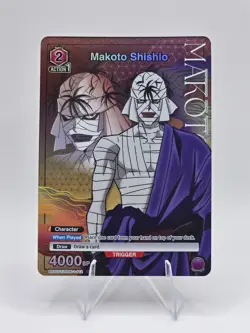 Union Arena: Rurouni Kenshin - Makoto Shishio R☆ Holo Trigger UE11ST/RNK-1-112 - Image 1