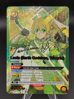 Union Arena Leafa (Earth Goddess, Terraria) SR** SAO-2-011 Sword Art Online 2 NM - Image 1
