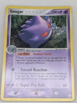 Gengar 5/92 Legend Maker Holo Ultra Rare Pokemon TCG Nintendo SWIRL NM - Image 3