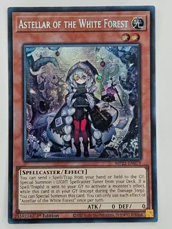 Yu Gi Oh - MP25-EN079 Astellar Of The White Forest - Prismatic Secret Rare - Image 1
