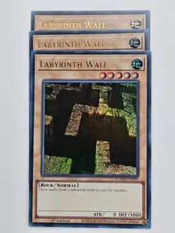 Yu Gi Oh - 3x BLMM-EN099 Labyrinth Wall - Ultra Rare - Image 1