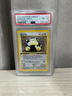 PSA 8 Snorlax Holo 11/64 Jungle 1st Edition 1999 English Pokemon - Image 1