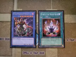 YUGIOH THE MASKED BEAST DPBC RARE + CURSE OF THE MASKED BEAST LON/DB1 COMMON NM - Image 1