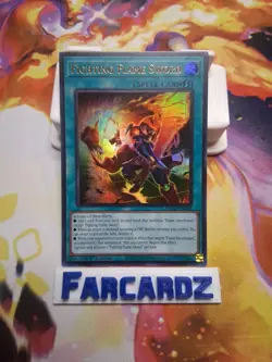 Yugioh!-Fighting Flame Sword-Ultra Rare-mzmi-en008-1st Ed-(VLP/NM) - Image 1