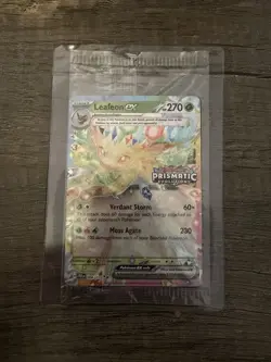 NM Leafeon ex 006/131 Pokemon TCG Prismatic Evolutions Stamped Promo Card - Image 2