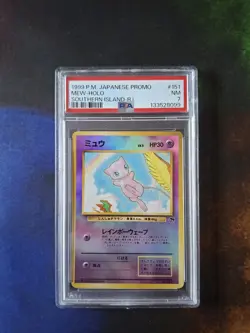 Pokemon Card Mew No.151 Southern Islands Card Reverse Holo Japanese PSA 7 - Image 1