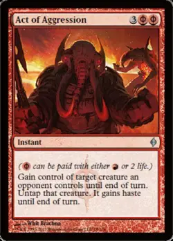 4x Act of Aggression MTG - New Phyrexia - Moderate Play - Image 1